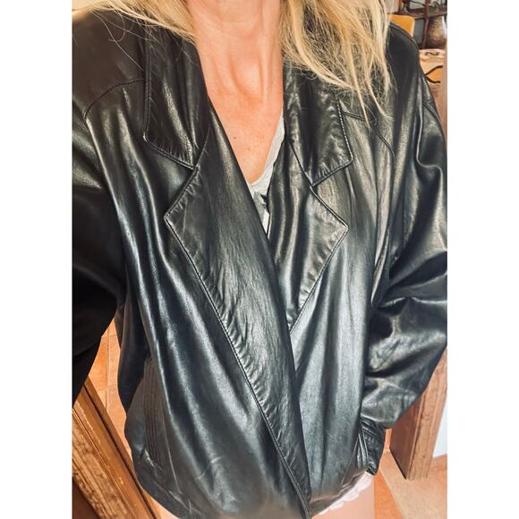Vintage 80’s VAKKO Madonna lambskin leather jacket small - Picture 2 of 10
